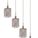 Wiatt 4-Light 26" Crystal Ceiling Pendant 1092D-O-R-CL-SA