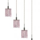 Wiatt 4-Light 26" Crystal Ceiling Pendant 1092D-O-R-RO-RC