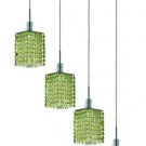 Wiatt 4-Light 26" Crystal Ceiling Pendant 1092D-O-S-LP-SS