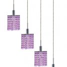 Wiatt 4-Light 26" Crystal Ceiling Pendant 1092D-O-S-RO-SS