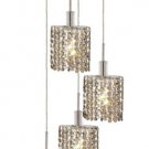 Wiatt 4-Light 9.5" Crystal Ceiling Pendant 1092D-R-E-GT-SS