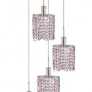 Wiatt 4-Light 9.5" Crystal Ceiling Pendant 1092D-R-E-RO-RC