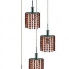 Wiatt 4-Light 9.5" Crystal Ceiling Pendant 1092D-R-E-TO-SS