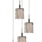 Wiatt 4-Light 9.5" Crystal Ceiling Pendant 1092D-R-P-CL-EC