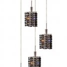 Wiatt 4-Light 9.5" Crystal Ceiling Pendant 1092D-R-P-JT-RC