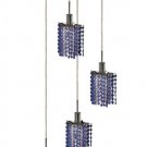 Wiatt 4-Light 9.5" Crystal Ceiling Pendant 1092D-R-P-SA-SS