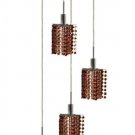 Wiatt 4-Light 9.5" Crystal Ceiling Pendant 1092D-R-P-TO-SS