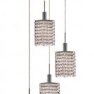 Wiatt 4-Light 9.5" Crystal Ceiling Pendant 1092D-R-S-CL-EC