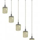 Wiatt 4-Light 34" Crystal Ceiling Pendant 1093D-O-E-LP-SS