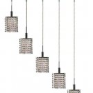 Wiatt 5-Light 34" Crystal Ceiling Pendant 1093D-O-P-CL-EC