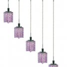 Wiatt 5-Light 34" Crystal Ceiling Pendant 1093D-O-P-RO-RC