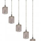 Wiatt 5-Light 34" Crystal Ceiling Pendant 1093D-O-R-CL-SS