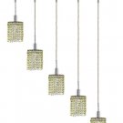 Wiatt 5-Light 34" Crystal Ceiling Pendant 1093D-O-R-LP-SS