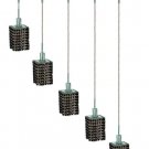 Wiatt 5-Light 34" Crystal Ceiling Pendant 1093D-O-S-JT-SS