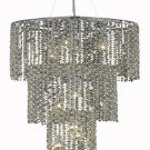 Warrane 9-Light 16" Crystal Chandelier 1104G42C-GT-SS