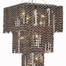 Warrane 9-Light 16" Crystal Chandelier 1105G42C-BO-SS