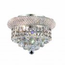 Adele 3-Light 10"D Crystal Flush Mount 1530F10C-RC