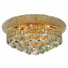 Adele 6-Light 14"D Crystal Flush Mount 1530F14G-RC