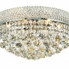 Adele 8-Light 16"D Crystal Flush Mount 1530F16C-EC