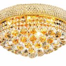 Adele 8-Light 16"D Crystal Flush Mount 1530F16G-SA