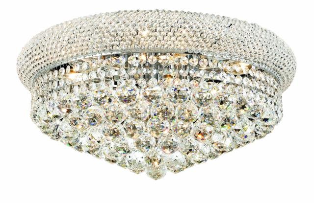 Adele 10-Light 20"D Crystal Flush Mount 1530F20C-SA