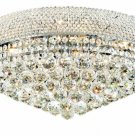 Adele 10-Light 20"D Crystal Flush Mount 1530F20C-SS
