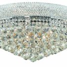 Adele 12-Light 24"D Crystal Flush Mount 1530F24C-SS