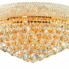 Adele 12-Light 24"D Crystal Flush Mount 1530F24G-SS