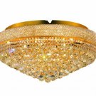Adele 15-Light 28"D Crystal Flush Mount 1530F28G-SS