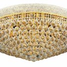 Adele 20-Light 36"D Crystal Flush Mount 1530F36G-SA