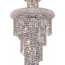 Adrienne 10-Light 16"D Crystal Chandelier 1530SR16C-SA