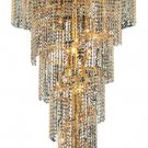 Adrienne 22-Light 30"D Crystal Chandelier 1531SR30G-EC