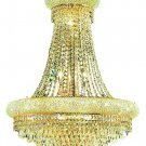 Adele 14-Light 24"D Crystal Chandelier 1531D24G-SS