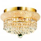 Adele 4-Light 12"D Crystal Flush Mount 1531F12G-EC