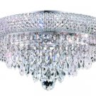 Adele 6-Light 14"D Crystal Flush Mount 1531F14C-SS