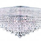 Adele 10-Light 20"D Crystal Flush Mount 1531F20C-SS