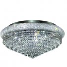 Adele 15-Light 28"D Crystal Flush Mount 1531F28C-SS
