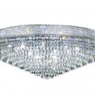 Adele 20-Light 36"D Crystal Flush Mount 1531F36C-SA