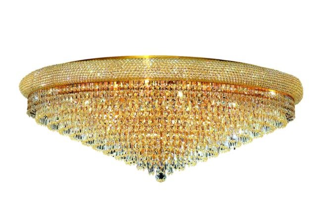 Adele 30-Light 42"D Crystal Flush Mount 1531F42G-RC