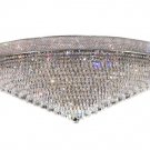 Adele 33-Light 48"D Crystal Flush Mount 1531F48C-SS