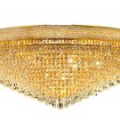 Adele 33-Light 48"D Crystal Flush Mount 1531F48G-SS