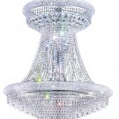 Adele 28-Light 36"D Crystal Chandelier 1531G36SC-SS