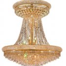 Adele 28-Light 36"D Crystal Chandelier 1531G36SG-SA