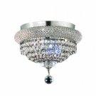 Adele 4-Light 12"D Crystal Flush Mount 1533F12C-RC