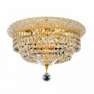 Adele 6-Light 14"D Crystal Flush Mount 1533F14G-SS
