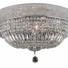 Adele 10-Light 20"D Crystal Flush Mount 1533F20C-SS