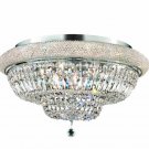 Adele 15-Light 28"D Crystal Flush Mount 1533F28C-EC