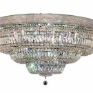 Adele 30-Light 42"D Crystal Flush Mount 1533F42C-SS