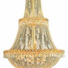 Agathe 17-Light 30"D Crystal Chandelier 1615G30G-SA