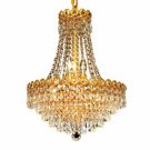 Agathe 8-Light 16"D Crystal Chandelier 1617D16G-SA